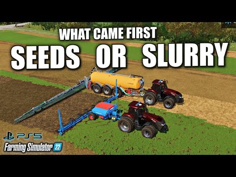 Should You Spread Slurry and Manure BEFORE or AFTER Seeding ? - Farming Simulator 22 - Ps5