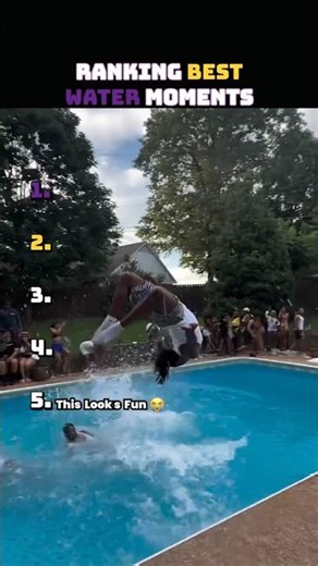 Ranking Best Water Moments😂 #ranking #funny