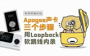 Apogee Symphony Desktop使用软跳线内录