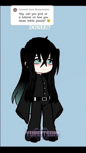 how I make muichiro tokito's oc in gacha club| requested tutorial | #gachagacha #muichiro