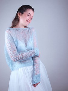 Cozy sweater mohair pattern by Sabine Mohr