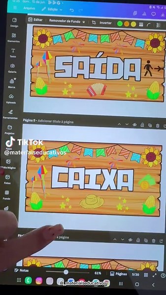 Placas Juninas Editáveis para Festas e Impressão