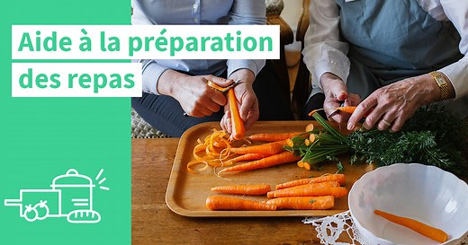 Aide à la préparation des repas pour personnes âgées