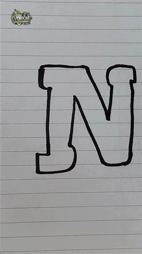 How to Draw Letter N in Graffiti Style Fun Marker Art