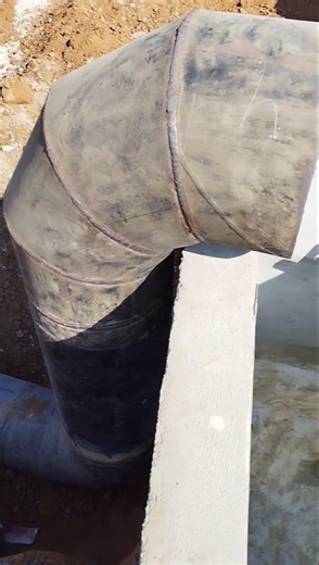 MS pipeline testing work (Hydro test) #constructionequipment #shorts #civilengineering