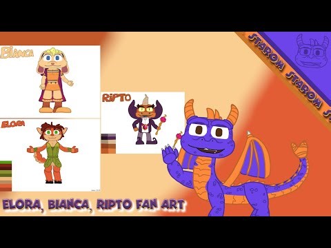 A video showcasing my unseen artwork from the game Spyro.