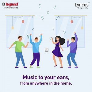 27K views · 22 reactions | Lyncus Bluetooth Speakers are ideal for homes, swanky officers or plush hotels. Simply connect your phone or laptop and manage your music through the Bluetooth receiver which is connected to the ceiling speaker. #LiveTheAdvantage of crystal-clear sound powered by Bluetooth technology. Know more: https://bit.ly/3oRfU1e | Legrand | Facebook