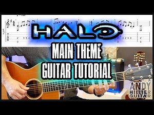 Halo Main Theme Guitar Tutorial Lesson (Acoustic)