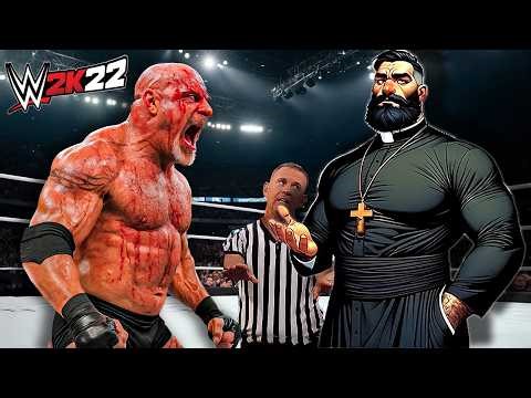 Goldberg vs. Father Elazar (WWE 2K22)