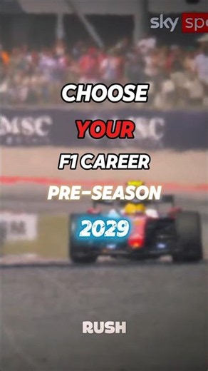 Choose Your F1 Career - Pre Season 2029🏎️🔥 #f1shorts #shorts #viral