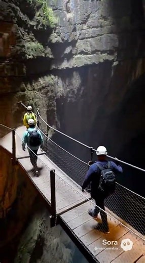 Walk above one of the largest underground canyons on the planet