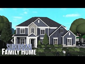 Bloxburg: Suburban Family Home | Speed Build | luvtra