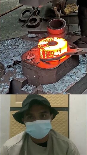 Red Hot Steel Hammered Flat