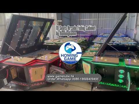10 Seats Luxurious 86-Inch Arcade Fish Cabinet | 10 Players 86 Inch Screen Fish Game Machine