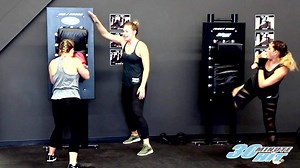 Action packed kickboxing workout designed just for women. Try it FREE | 30 Minute Hit