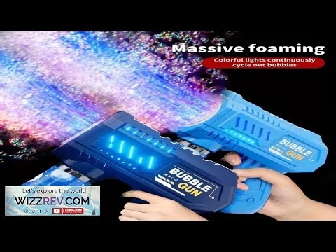 Fully Automatic Bubble Gun Rocket Bubbles Machine Automatic Blower with Bubble Liquid