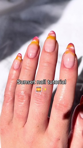 Sunset Nail Art Tutorial with Gelcare Products