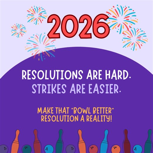 Strike into 2026! Resolutions are hard. Strikes are easier. Be the first STRIKE on a lane in 2026 and your game shoes are on us! (32 lanes = 32 winners!) Then keep rolling… After that, every group’s first strike enters you a chance to win a NEW bowling ball Winners announced tomorrow Jan. 2nd. Open today 12 - 10 pm Happy New Year from all of us at Tarheel Lanes - we can wait to watch you roll this year 🎳🤩 | Tarheel Lanes NC