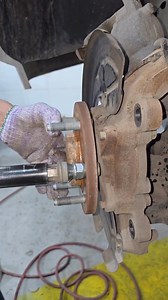 wheel stud installation without any professional tool #mechanical #repairing #tips #tricks #professional #workshop | Mahar Mujahid