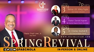 246 reactions · 79 shares | Join Us For Spring Revival 2021 | May 3rd - May 5th | 7 pm Nightly | Franklin Avenue Baptist Church | Facebook