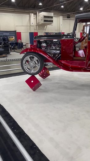 Classic Car Balancing Act on Red Dice