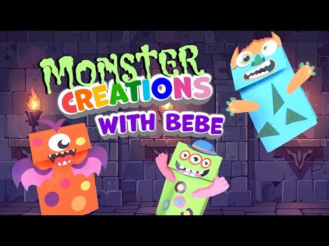 🎃 Spooky Cooky Crafts with Bebe | Paper Bag Monsters! 👾
