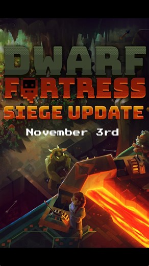 Kitfox Games on Instagram: "Prepare your defenses because the Dwarf Fortress Siege Update is coming November 3rd! #striketheearth #dwarffortress #goblincore"