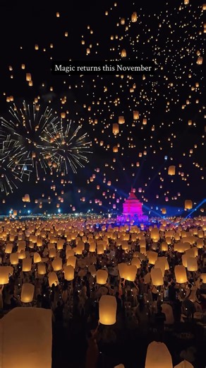 🇹🇭 Lanterns of the Northern Sky: Yi Peng Festival 2025 🌕✨ 🗓️ 3–6 November 2025 Yi Peng Festival is a magical Thai celebration where thousands of glowing lanterns rise into the night sky, carrying wishes and prayers for good fortune. Held in Chiang Mai alongside Loy Krathong, it symbolizes letting go, renewal, and hope as the heavens bloom with light. 🎥: sunny_rung #ChiangMai #Thailand | ASEAN Skyline Rising