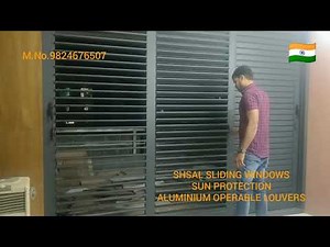 Shsal sliding window with operable Louvers