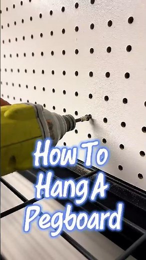 How To Hang A Pegboard