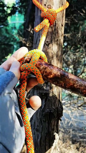 Orange Power! 🟠🪵 The essential toggle hitch for lifting heavy loads.