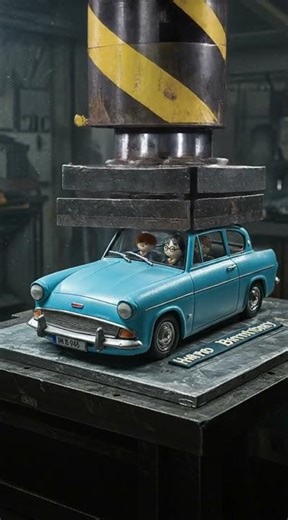 Watch This Toy Car Get Totally Squished!