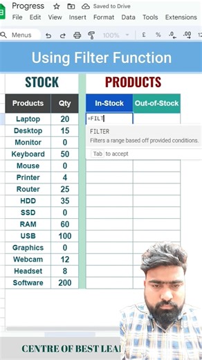 Inventory management and Tracking in Excel | #exceltips #exceltutorial #shorts