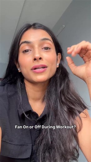 Shivani Arya on Instagram: "🌀 Keeping the fan ON: Scientific reason: • A fan helps cool the body by increasing convective heat loss - meaning, it moves the warm air away from your skin and helps sweat evaporate faster. • This helps regulate core temperature, reduce cardiovascular strain, and allows you to work out longer with less fatigue. • It’s especially helpful in high-intensity workouts (like HIIT) or in hot, humid environments. When to use: • During cardio, HIIT, or strength traini