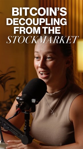 Is Bitcoin Decoupling From The Stockmarket?! | Danielle Lukins