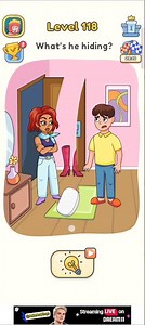 DOP 5 Level 118 - What's he Hiding? (Delete One Part) #dop5 #trending #gaming #viral