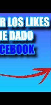 👀¿Como VER los LIKES que DI en FACEBOOK?👍 PASO a PASO 2023✅