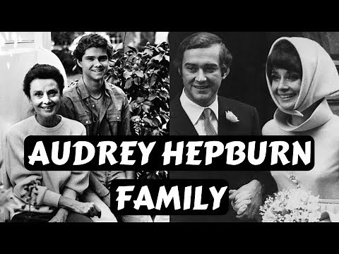 British Actress Audrey Hepburn Family Photos Husband Andrea Dotti Mel Ferrer Daughter Son Children