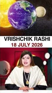 वृश्चिक राशिफल 18 जुलाई 2026 | Vrischik Rashi Horoscope