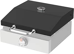 Griddle Lid for Blackstone 17" Grill Hood 1832 Adventure Ready Tabletop Griddle w/handle, Accessories for Blackstone 1832 1971 17 inch Hinged Lid (before YRS 2021), Updated Black Stone 17" Hard Cover