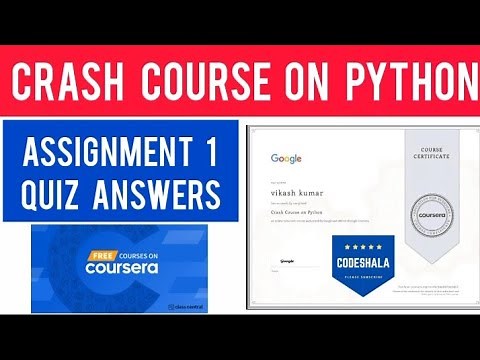 Coursera Crash Course on Python by Google Module 1 Graded Assignment | Week 1 Quiz Answers
