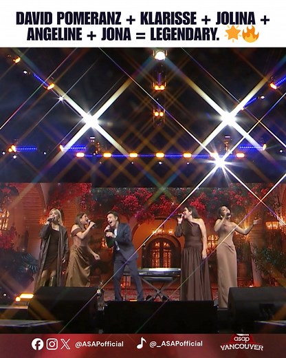 David Pomeranz sharing the stage with Klarisse, Jolina, Angeline, and Jona was pure magic! Catch their performance this Sunday, 12NN on #ASAPVancouver! 🤩 #ASAPlovesVancouver #ASAP30 | ASAPOFFICIAL