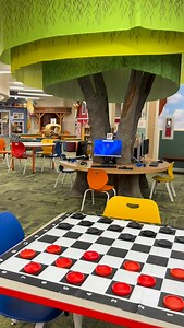 Such a fun and cute library. 📍 North Olmsted Branch Library 27403 Lorain Road, North Olmsted, Ohio 44070 #ohio #cleveland #northolmsted #library #clevelandmon | Clewithkids
