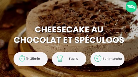 Cheesecake au chocolat et spéculoos