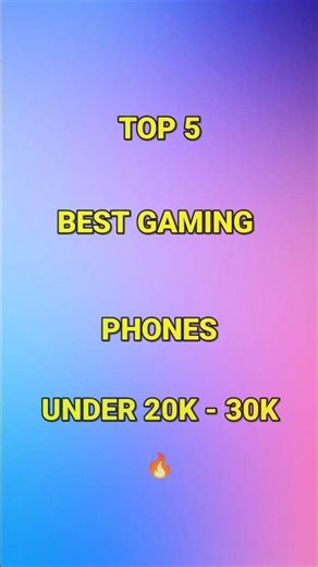 Top 5 Gaming Smartphones Under 20k-30k in 2026 #shorts #smartphone