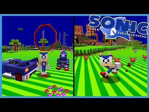 BECOME SONIC?! NEW ANIMATIONS, RAIL GRINDING & MORE! Minecraft Sonic The Hedgehog Mod