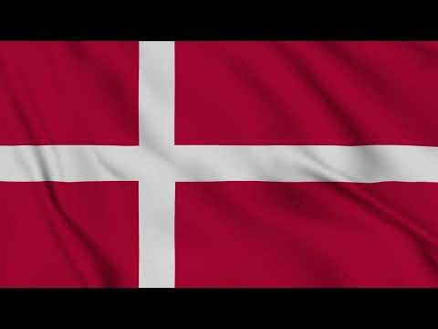 Denmark Flag Waving 4K | Danish National Flag Animation