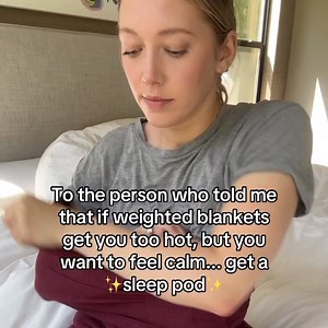 34K views · 2.1K reactions | "My first night with the sleep pod was the best sleep I ever remember having” The Sleep Pod is the ultimate lightweight and breathable blanket that dreams are made of. ️ Stay cool with breathable fabric 殺 Experience gentle compression therapy  Enjoy the freedom of four-way stretch fabric  30 Night Sleep Guarantee. Order now and discover the magic of blissful sleep  | Hug Sleep Pod | Facebook