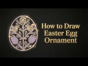 How to Draw a Beautiful Easter Egg Ornament