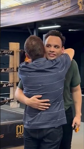 Chávez Jr. reunites with his father Julio César Chávez upon his release from prison.